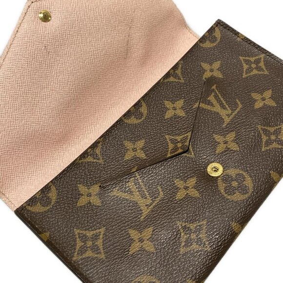 Auth LOUIS VUITTON Portefeuille Jeanne M62203 Rose Ballerine Monogram CA2176 - Picture 7 of 14